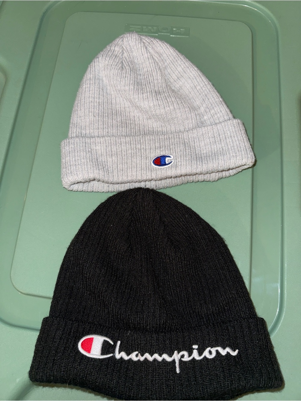 Champion Beanie Duo - Black & Light Gray